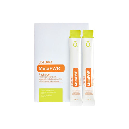 Suplemento MetaPWR Recharge doTERRA sabor limão